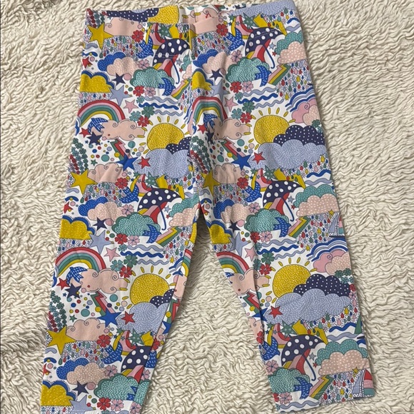 Boden Colorful Kids Leggings with Rainbows and Stars - Picture 2 of 4